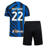 Koszulka piłkarska Inter Milan Henrikh Mkhitaryan #22 Strój Domowy dla dzieci 2024-25 tanio Krótki Rękaw (+ Krótkie spodenki)